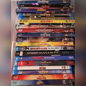 DC and marvel movies (bluray, DVD, 4k and 3d bluray). $15 for bundle of 3.